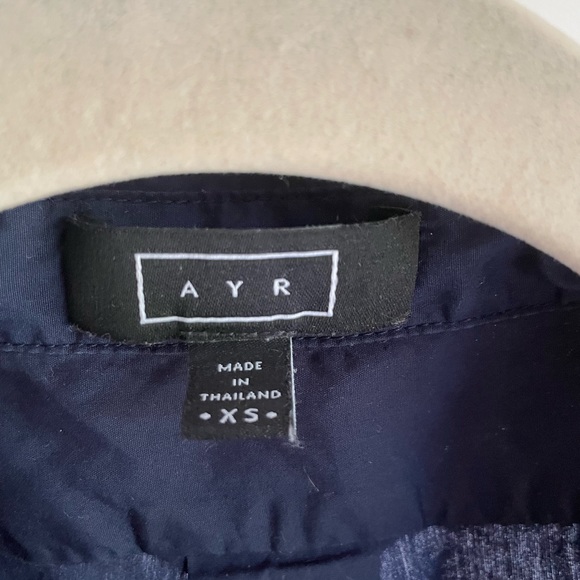AYR half button navy tunic - Picture 3 of 3
